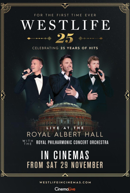 Westlife - Royal Albert Hall (25th Anniversary) poster